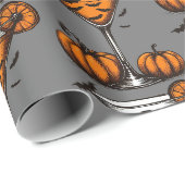 Pumpkin Martini Geschenkpapier (Rolleneckpunkt)