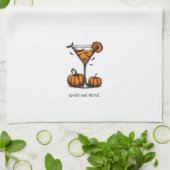 Pumpkin Martini Geschirrtuch (Gefaltet)