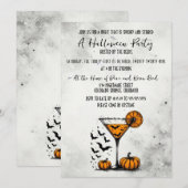 Pumpkin Martini-Halloween-Party Einladung (Vorne/Hinten)