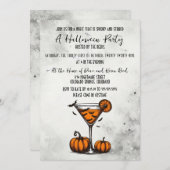 Pumpkin Martini-Halloween-Party Einladung (Vorne/Hinten)