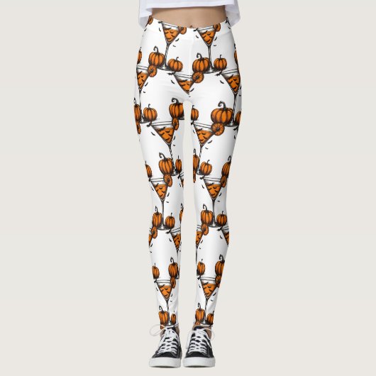 Pumpkin Martini Leggings (Vorderseite)