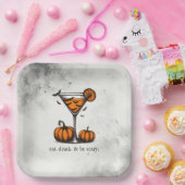 Pumpkin Martini Pappteller (Party)