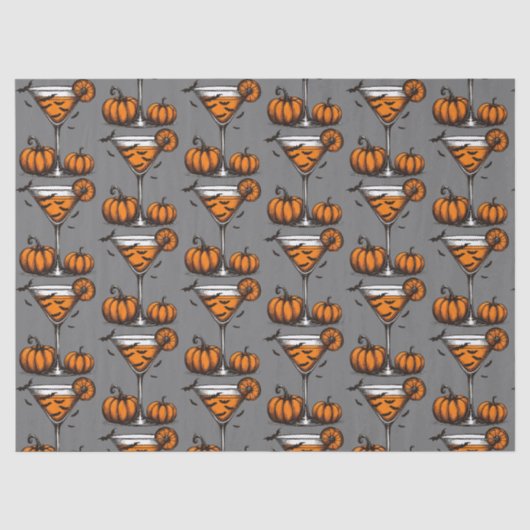 Pumpkin Martini Seidenpapier (Vorderseite)
