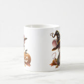 Pumpkin Maus Halloween niedliches Design Kaffeetasse (Mittel)