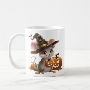 Pumpkin Maus Halloween niedliches Design Kaffeetasse
