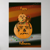 Pumpkin Mess Halloween Poster (Vorne)