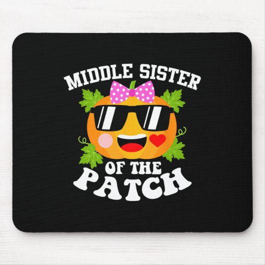 Pumpkin Middle Schwester des Patch Fun Halloween Mousepad (Vorne)