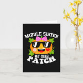 Pumpkin Middle Schwester des Patches Funny Hallowe Karte (Gelbe Blume)