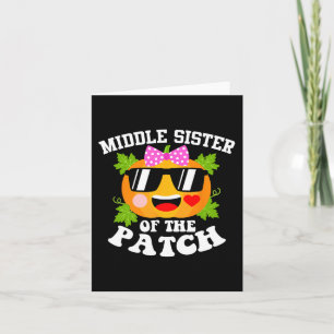 Pumpkin Middle Schwester des Patches Funny Hallowe Karte
