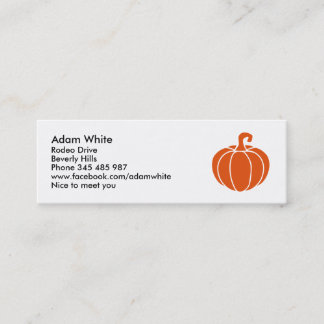 Pumpkin Mini Visitenkarte