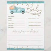 Pumpkin Minimalistisch Fall Baby Shoy-Spiel (Vorderseite)