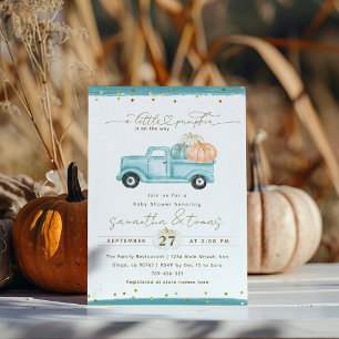 Pumpkin Minimalistisch Modern Fall Babydusche Einladung