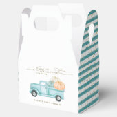 Pumpkin Minimalistisch Modern Fall Babydusche Geschenkschachtel (Geöffnet)