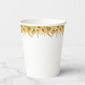 Pumpkin Minimalistisch Modern Fall Babydusche Pappbecher (Rückseite)