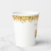 Pumpkin Minimalistisch Modern Fall Babydusche Pappbecher (Rechts)