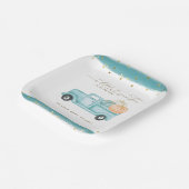 Pumpkin Minimalistisch Modern Fall Babydusche Pappteller (Gewinkelt)