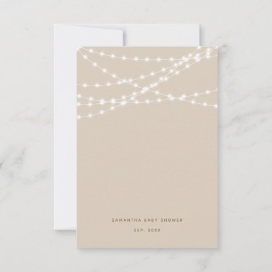 Pumpkin Minimalistisch Simple Modern Fall Baby Dus Dankeskarte (Rückseite)