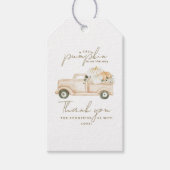 Pumpkin Minimalistisch Simple Modern Fall Baby Dus Geschenkanhänger (Vorderseite)