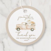 Pumpkin Minimalistisch Simple Modern Fall Baby Dus Geschenkanhänger (Vorderseite)