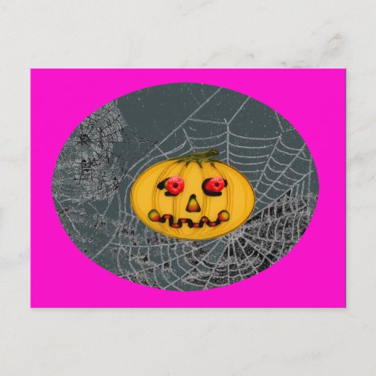 Pumpkin mit Augen Gibney Das Museum Zazzle Postkarte (Vorderseite)