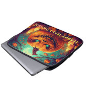 Pumpkin mit Beängstigendem Gesicht unter Kerzen, H Laptopschutzhülle (Vorne Knopf)