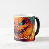 Pumpkin mit Beängstigendem Gesicht unter Kerzen, H Verwandlungstasse (VorderseiteRechts)