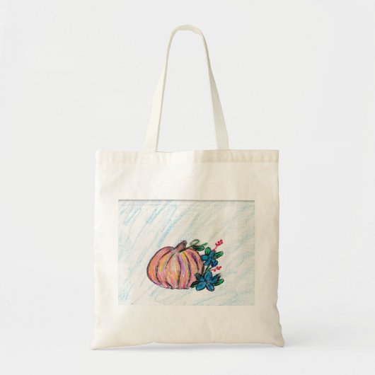 Pumpkin mit Blumen Tragetasche (Vorne)