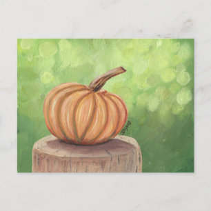 Pumpkin mit Bokeh Background Postkarte