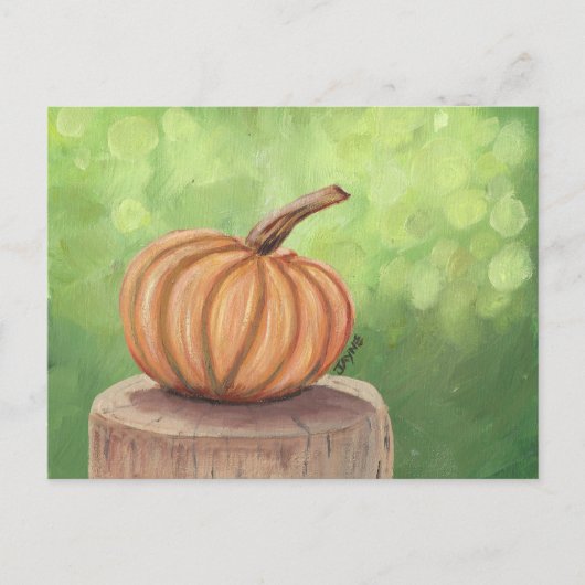 Pumpkin mit Bokeh Background Postkarte (Vorderseite)