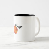 Pumpkin mit Gray Bat Zweifarbige Tasse (VorderseiteRechts)