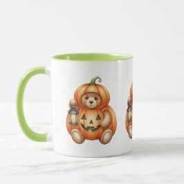 Pumpkin mit Lantern, Teddy Bären, Halloween, Autor Tasse