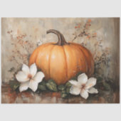 Pumpkin mit Magnolienblüten Seidenpapier (Vorderseite)