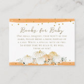 Pumpkin Modern Fall Babydusche Buchungsanfrage Begleitkarte (Vorderseite)