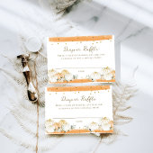 Pumpkin Modern Fall Babydusche Windelwanne Begleitkarte