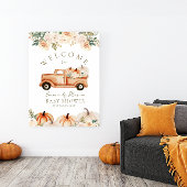 Pumpkin Moderne Minimalistisch Fall Neutrale Babyd Poster