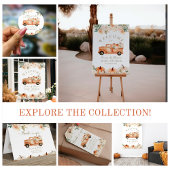 Pumpkin Moderne Minimalistisch Fall Neutrale Babyd Poster