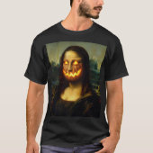Pumpkin Mona Lisa | Funny Halloween Parody T-Shirt (Vorderseite)
