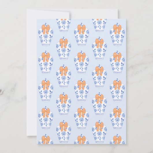 Pumpkin Monogram Future Mrs. Brautparty Einladung (Rückseite)