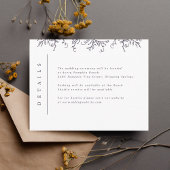 Pumpkin-Monogramm-Hochzeiteinsatz Begleitkarte