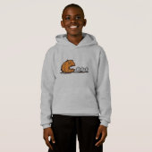 Pumpkin Monster Chasing Ghosts Hoodie (Vorne ganz)