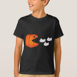 Pumpkin Monster vs Ghosts - Spooky Halloweenc ! T-Shirt