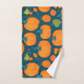Pumpkin Mosaik Personalisiertes Muster Badhandtuch Set (Handtuch)