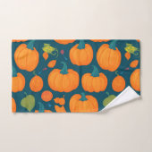 Pumpkin Mosaik Personalisiertes Muster Badhandtuch Set (Handtuch)