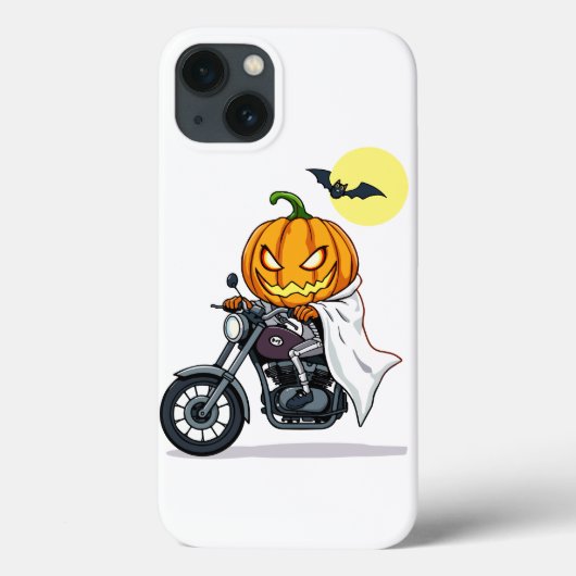 Pumpkin-Motorrad Case-Mate iPhone Hülle (Rückseite)