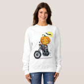 Pumpkin-Motorrad Sweatshirt (Vorne ganz)