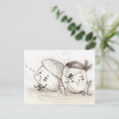 Pumpkin Muffin & Sugar Cookie Postcard Postkarte (Stehend Vorderseite)