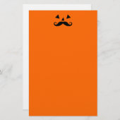 Pumpkin Mustache Briefpapier (Vorne/Hinten)