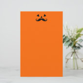 Pumpkin Mustache Briefpapier (Stehend Vorderseite)