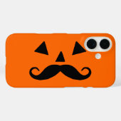 Pumpkin Mustache Case-Mate iPhone Hülle (Rückseite (Horizontal))