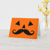 Pumpkin Mustache Karte (Gelbe Blume)